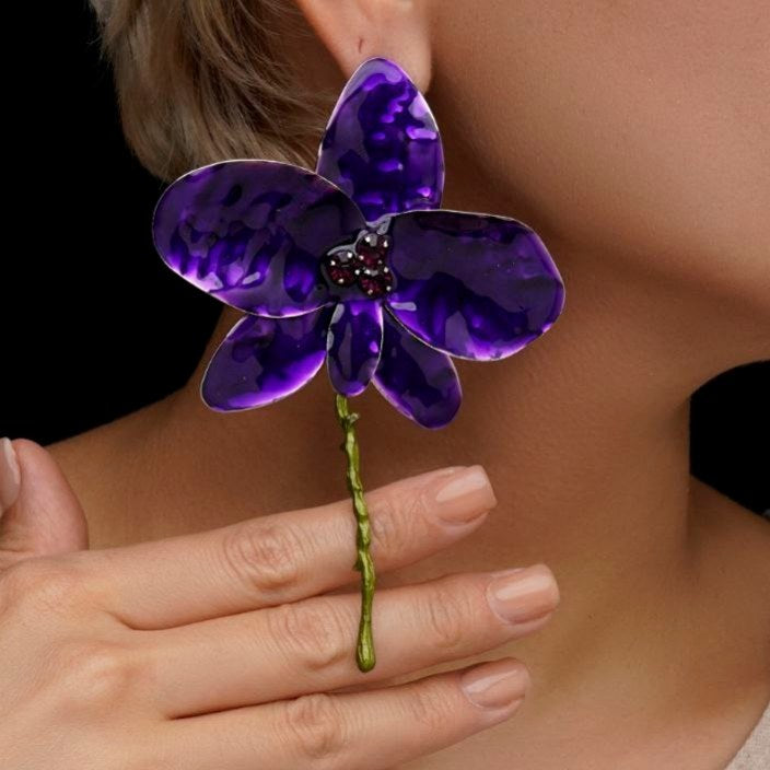 Flower Fall Down Earrings