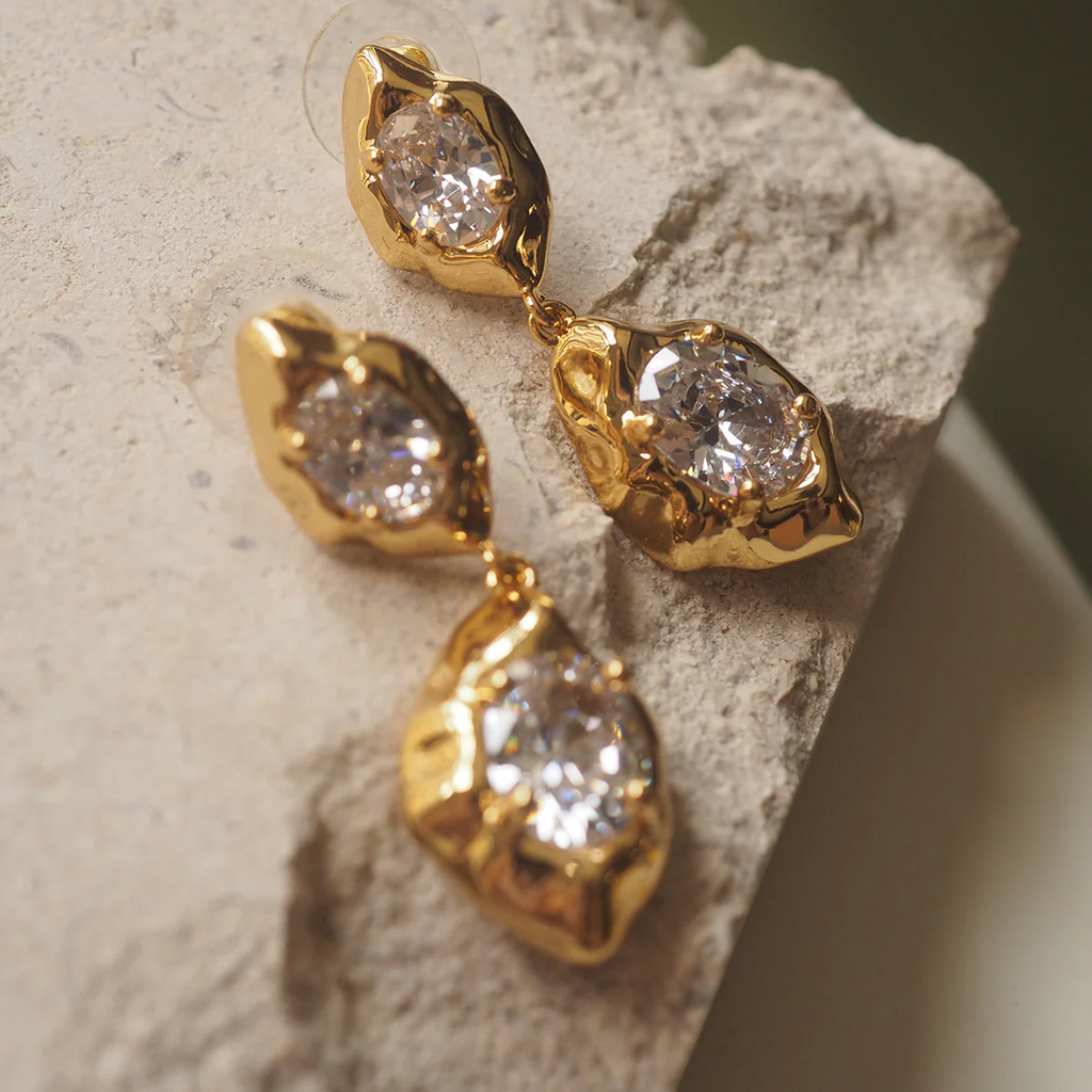 Diamond Drop Earrings