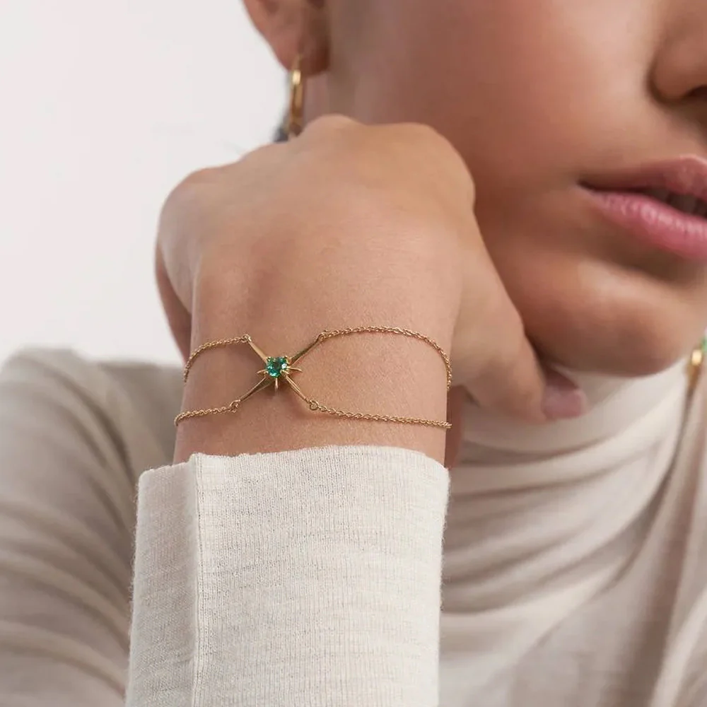 Emerald Star Bracelet