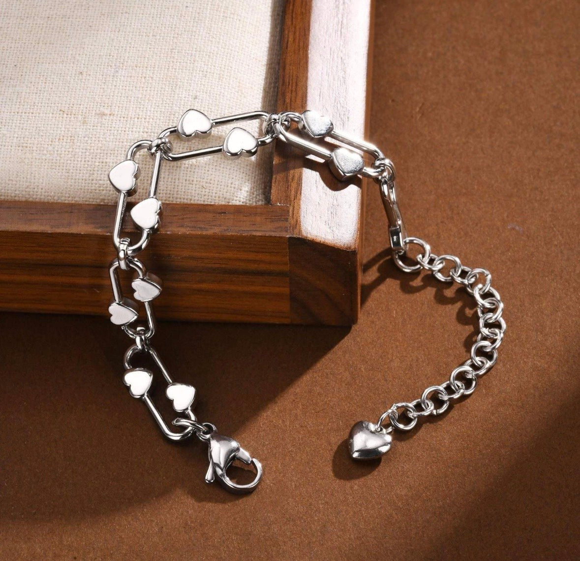 Heart Clip Bracelet