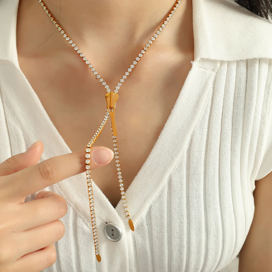Zip Down Necklace