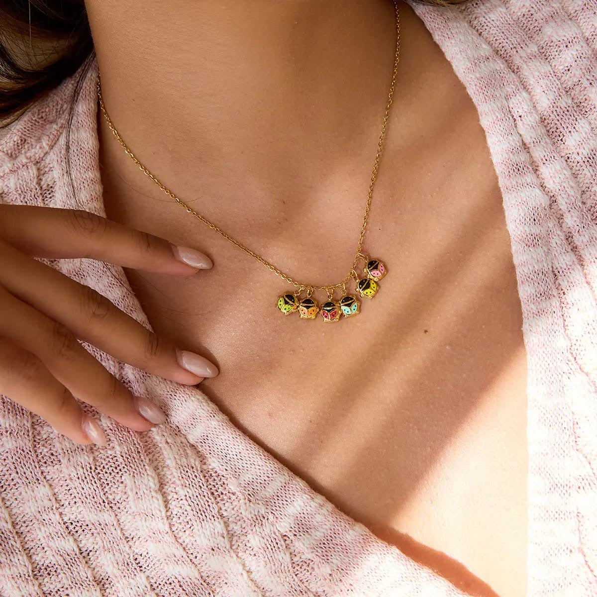 Bumble Bee Charm Necklace