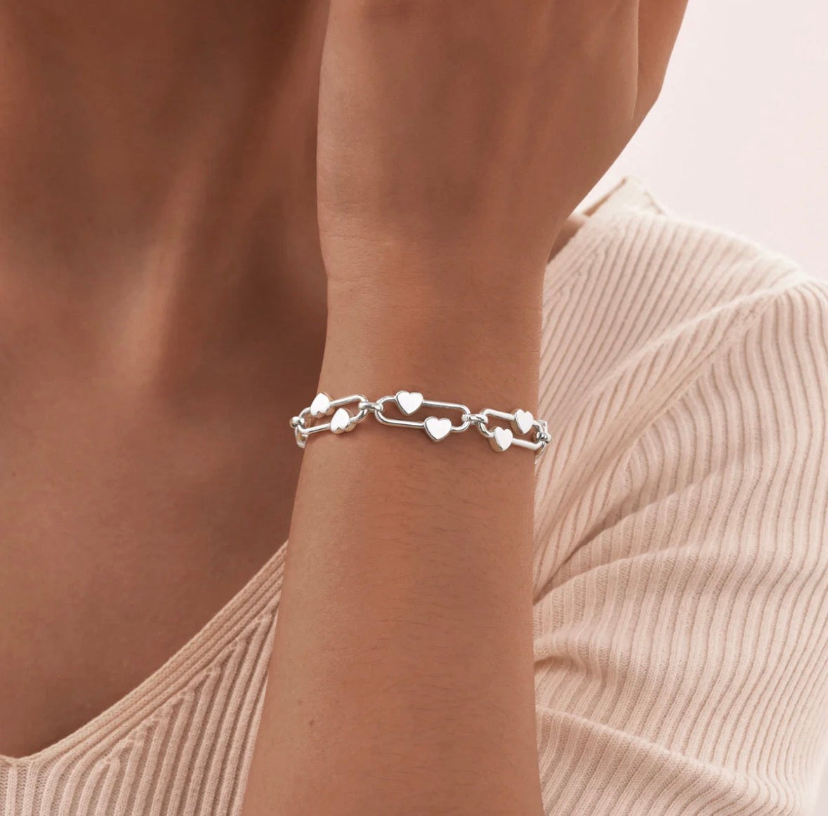 Heart Clip Bracelet