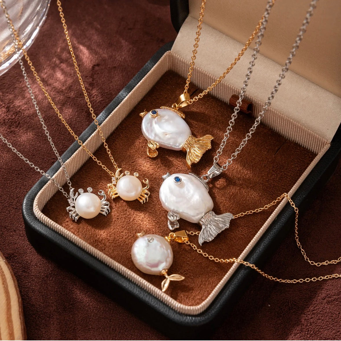 Crab Pendant Necklace