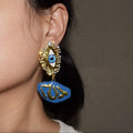 Blue Evil Eye Earrings