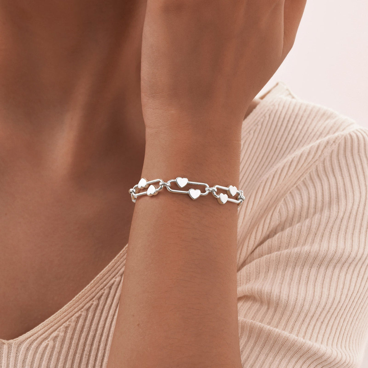 Heart Clip Bracelet