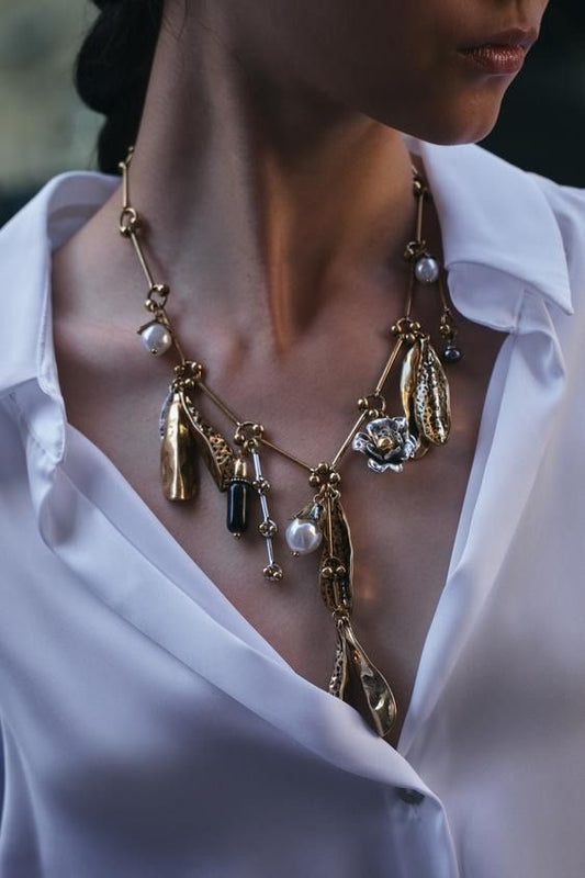Leafy Charmed Necklace