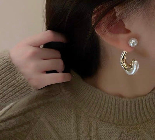 White Pearl Hoop