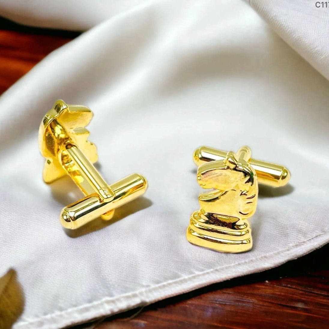 Golden Horse Cufflink