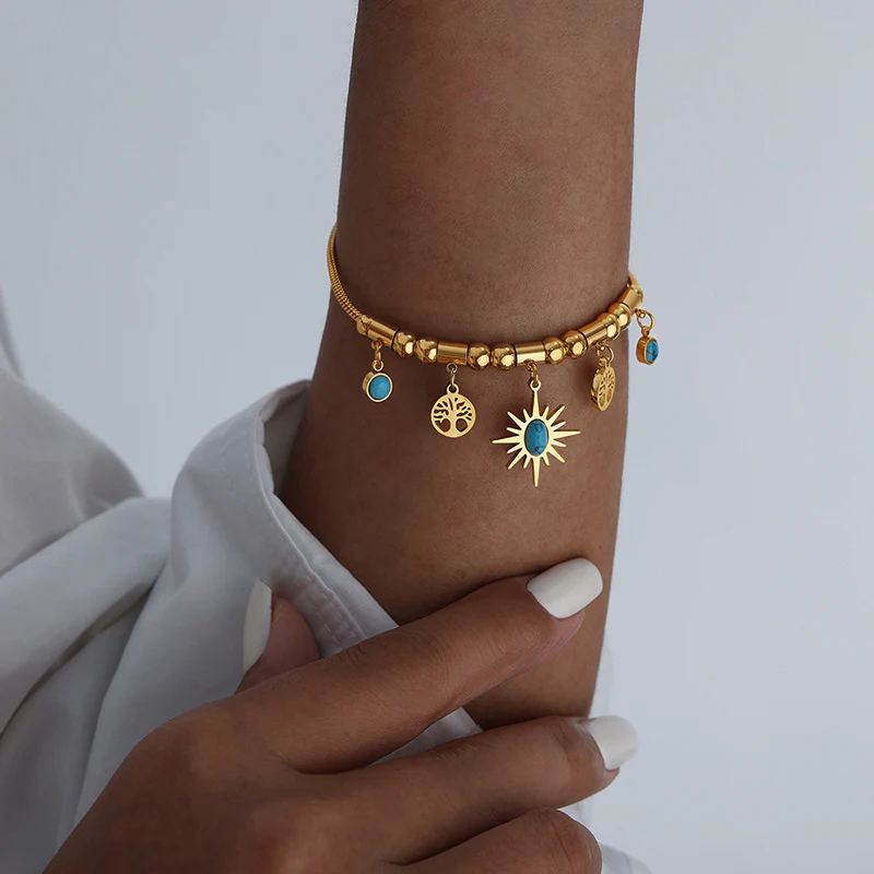 Sun Charm Bracelet