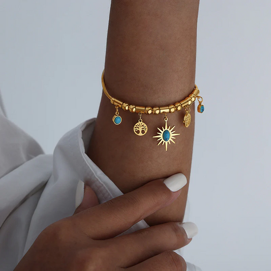 Sun Charm Bracelet