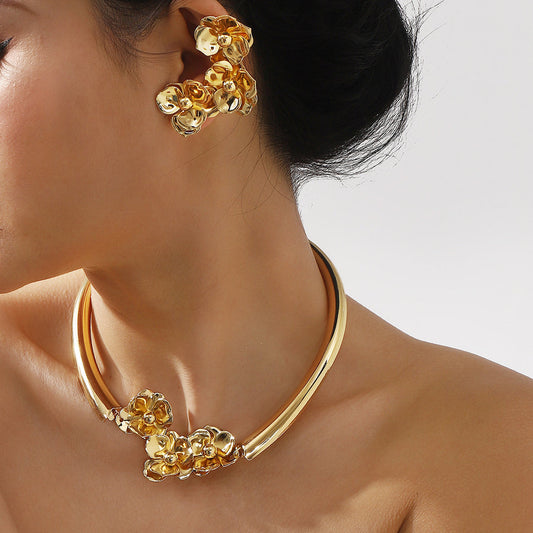 Floret Necklace and Earrings