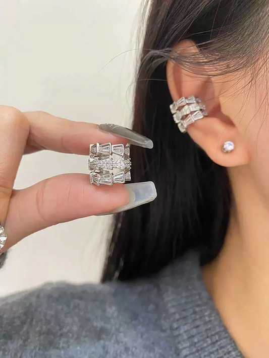 Baguette Triple Line Earcuff(Single)