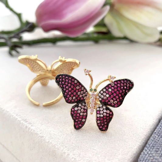 Butterfly Stone Ring