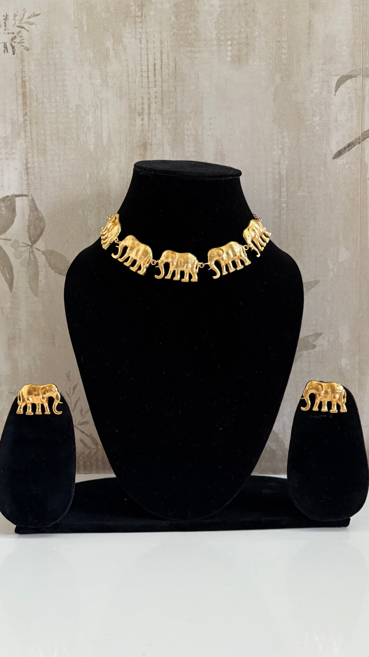 Hathi Necklace and Earring Set