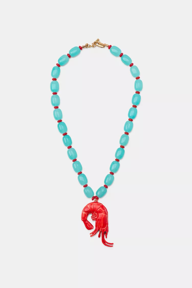 Shrimp Beaded Necklace