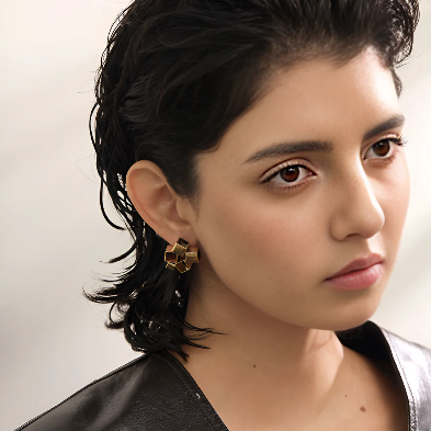 Geometric Square Studs