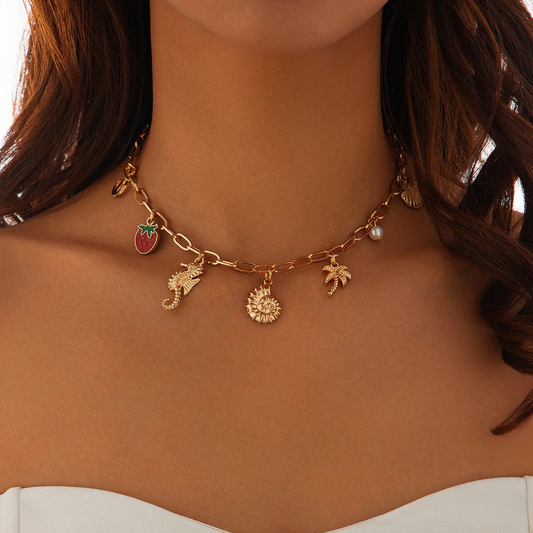 Strawberry Beach Necklace