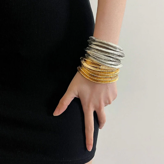 Snake Stretchy Bracelet Stack