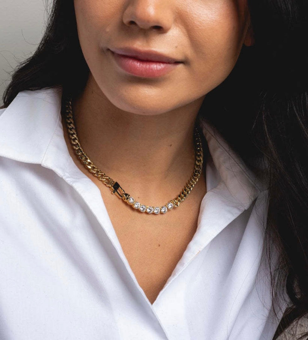 Linked Diamond Necklace