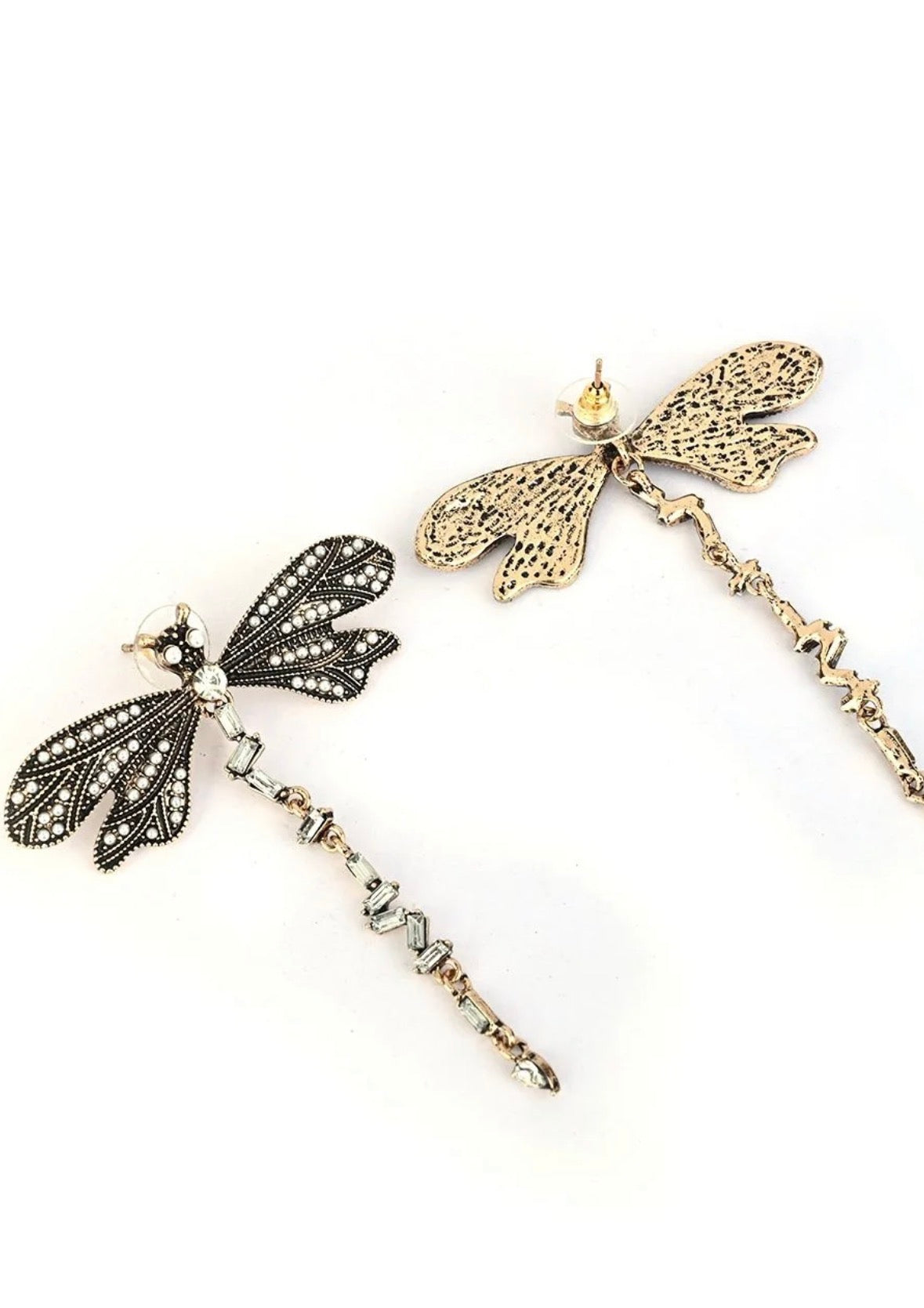 Black Butterfly Earrings
