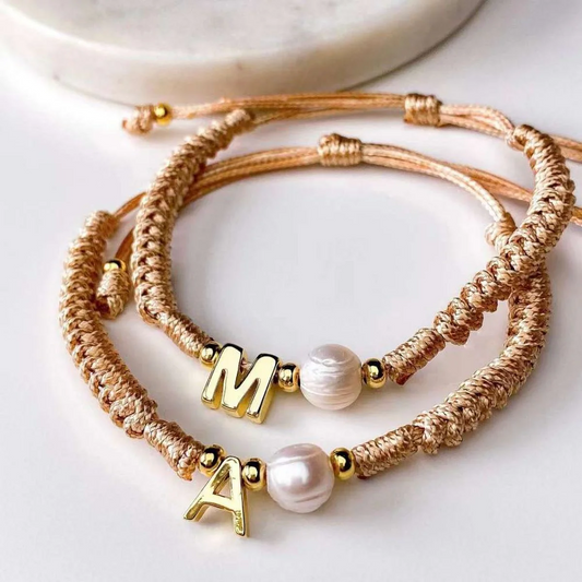 Initial Crochet Bracelet