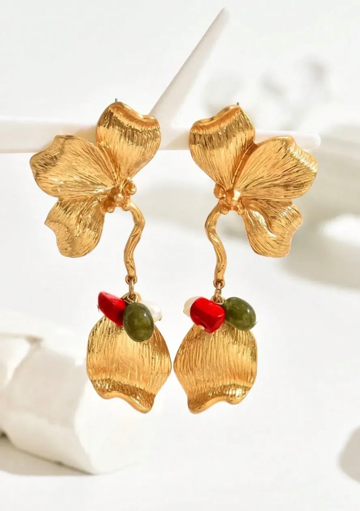 Flower Down Earrings