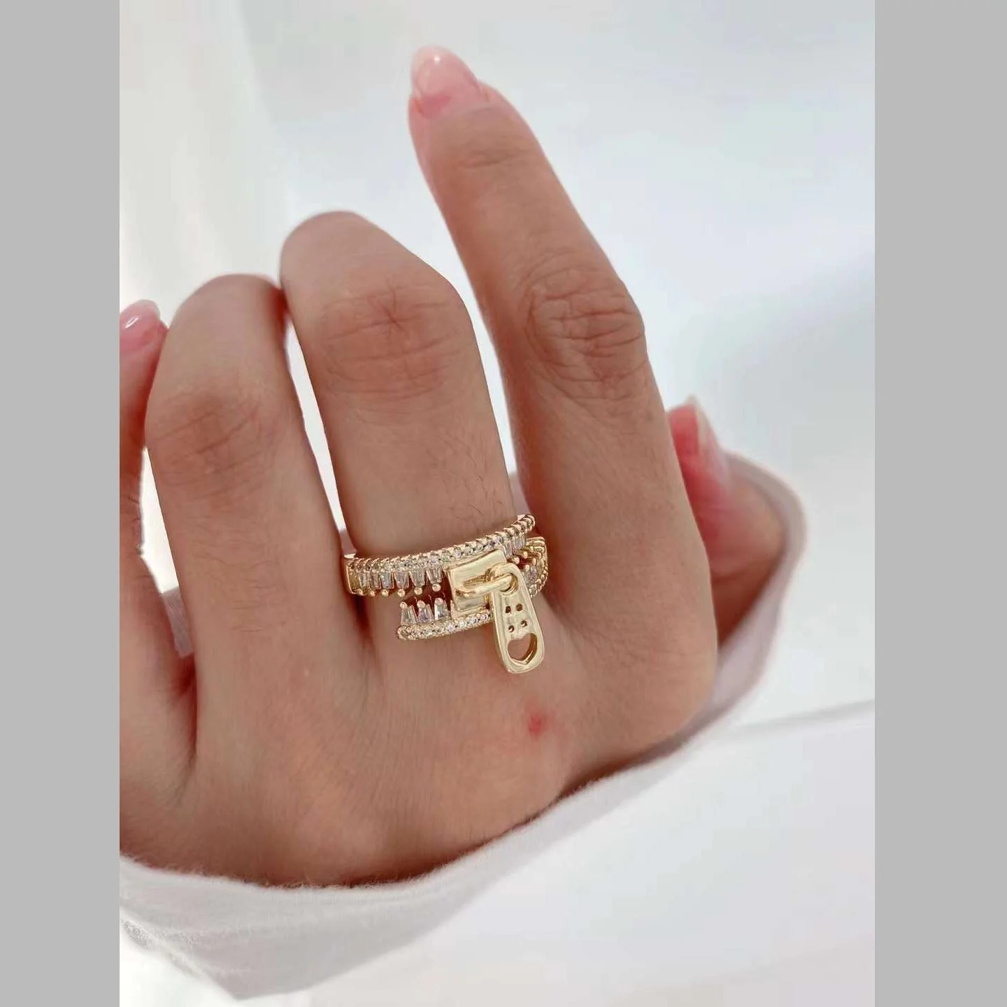 Golden Zip Ring