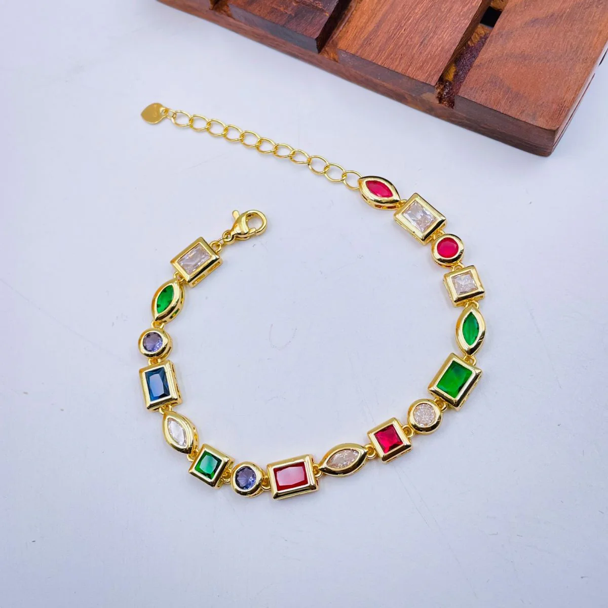 Multi Coloured Crystal Bracelet