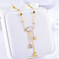 Cloud Moon Star Necklace