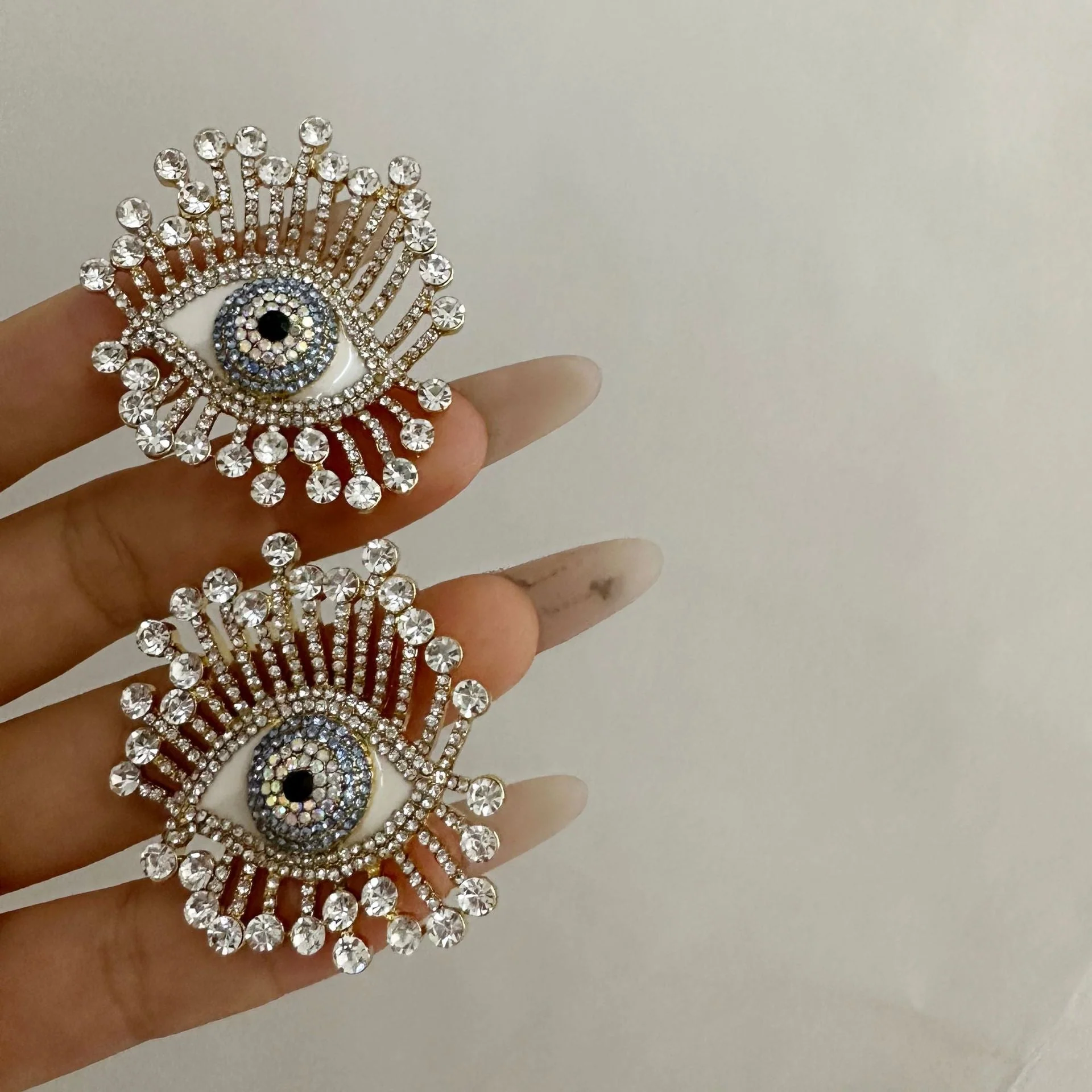 Evil Eye Diamond Stud