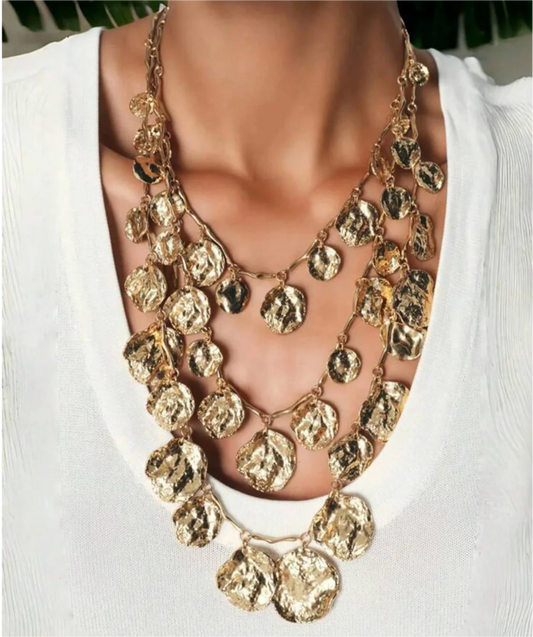 Coined Layered Necklace