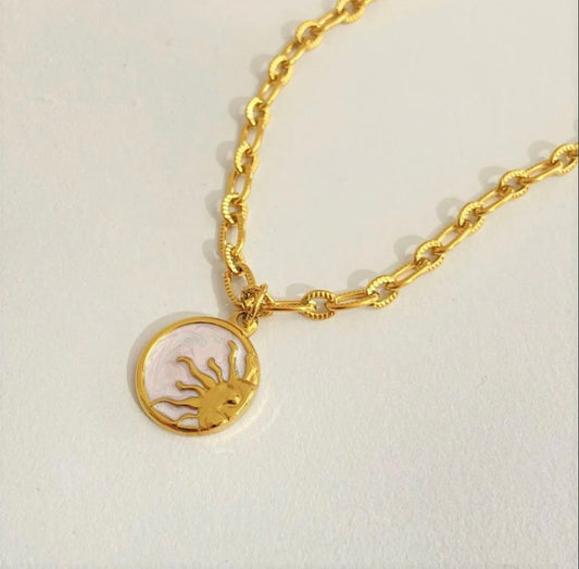 Sun Pendant Necklace