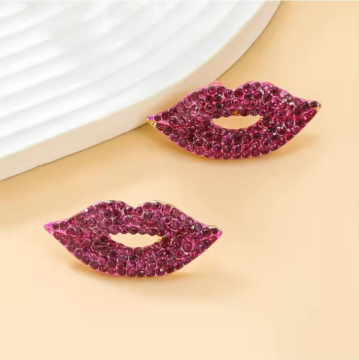 Pink Lip Studs