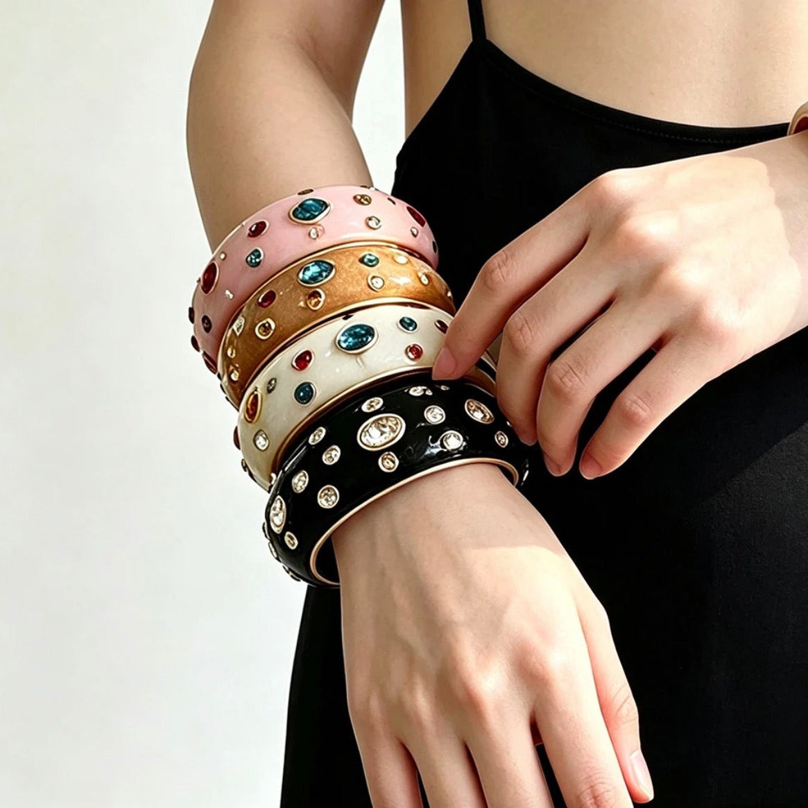 Crystal Studded Bangles