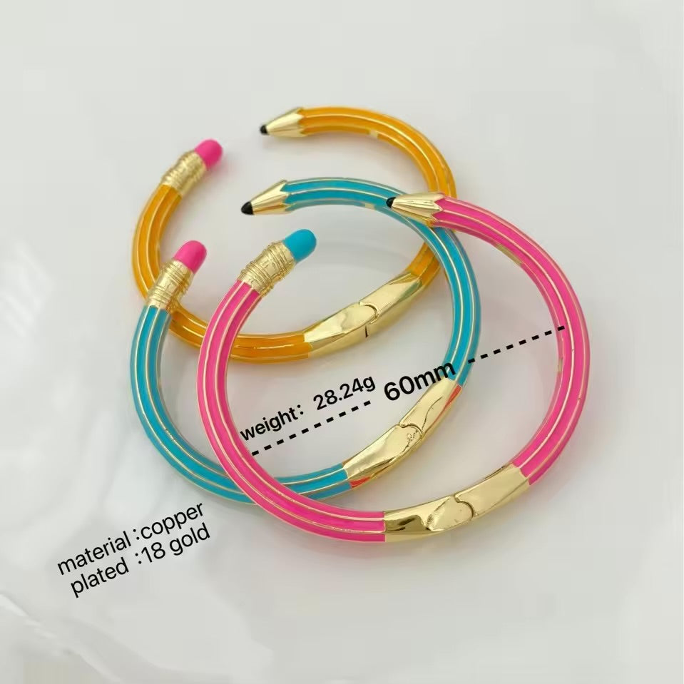 Pencil Cuff Bracelet