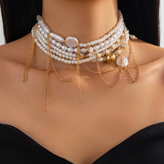 Pearl Lined Choker