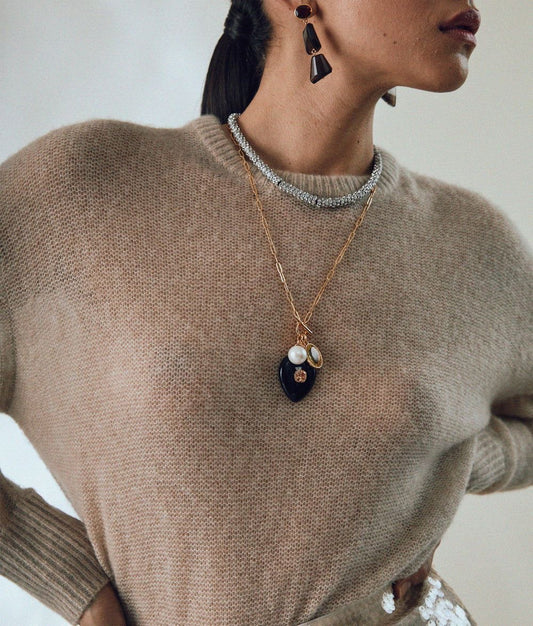 Black Heart Pendant Necklace