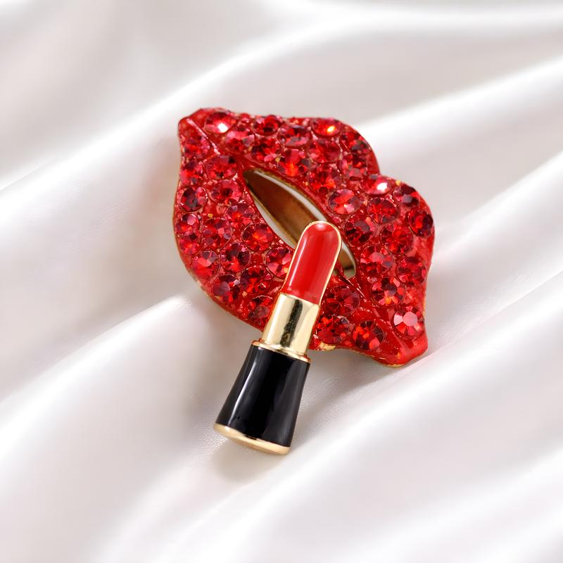 Lipstick Brooch