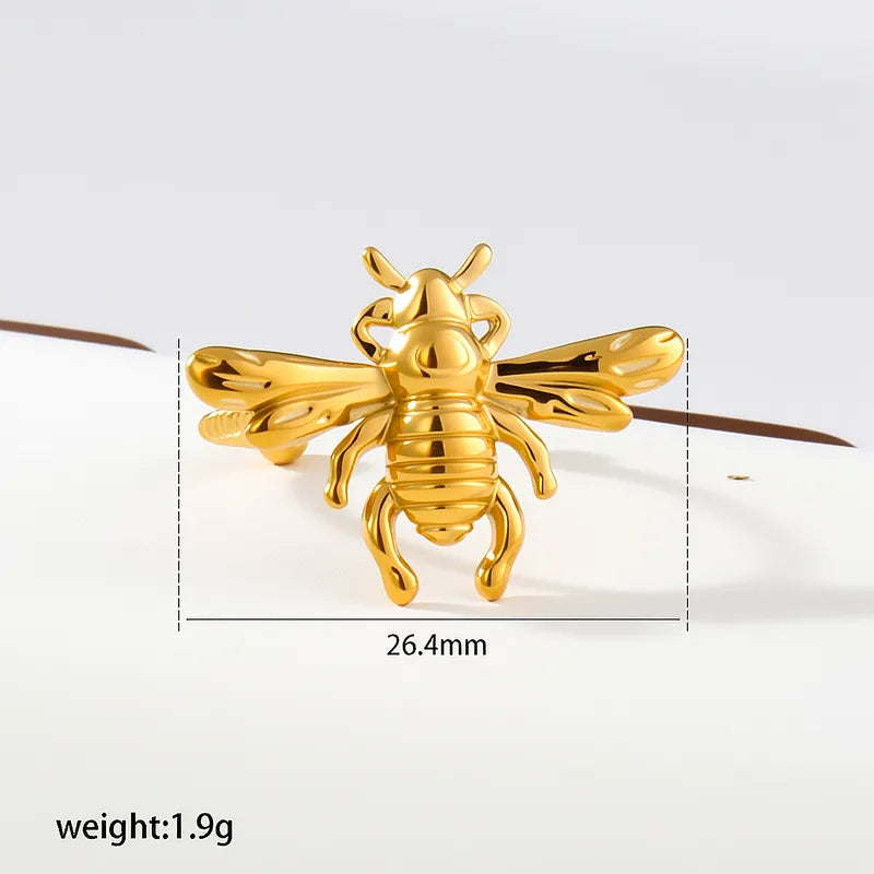 Gold Bee Ring