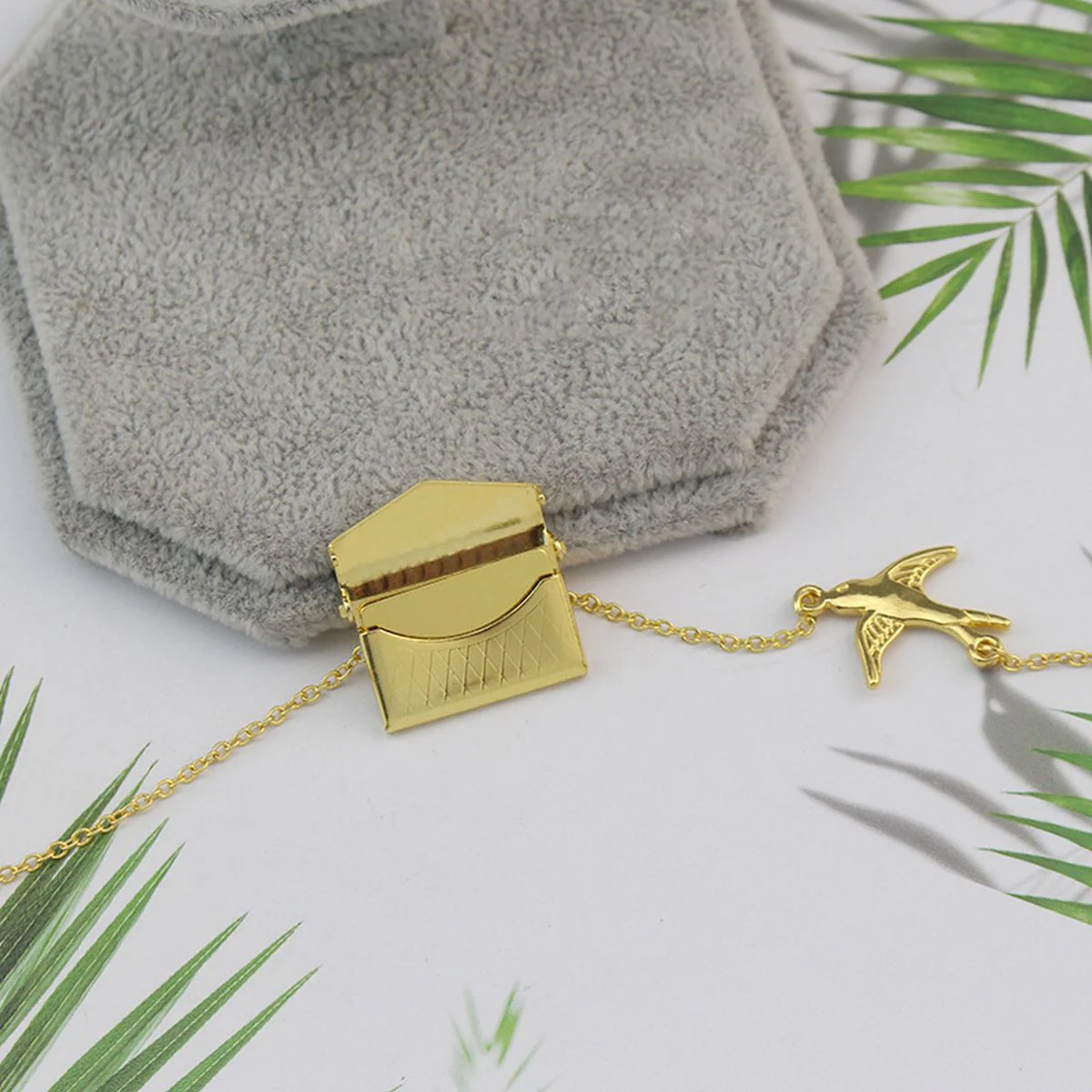 Envelope Bird Necklace