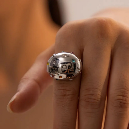 Silver Whale Ring