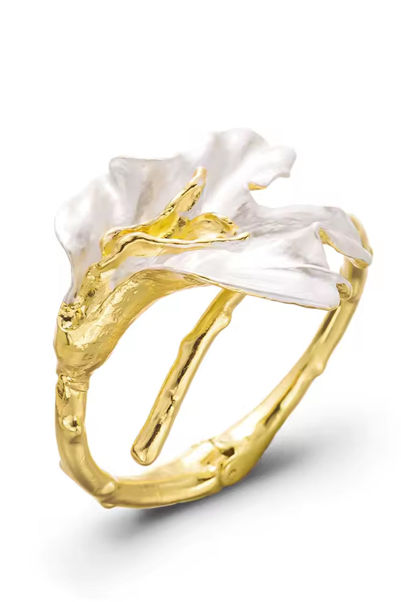 White Lily Cuff Kada