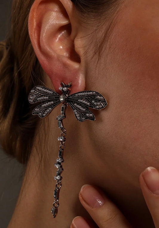 Black Butterfly Earrings