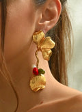 Flower Down Earrings
