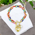 Heart Linked Bracelet