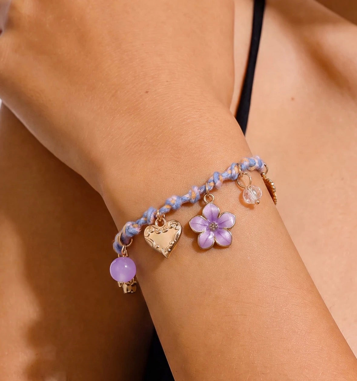 Threaded Charmed Bracelet