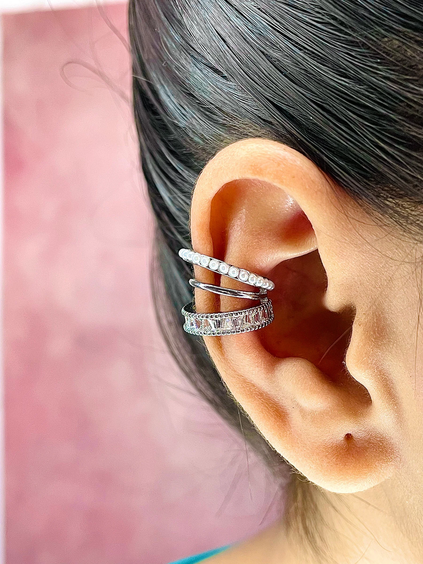 Baguette Earcuff(Pair)