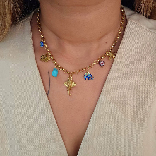 Hathi Charm Necklace