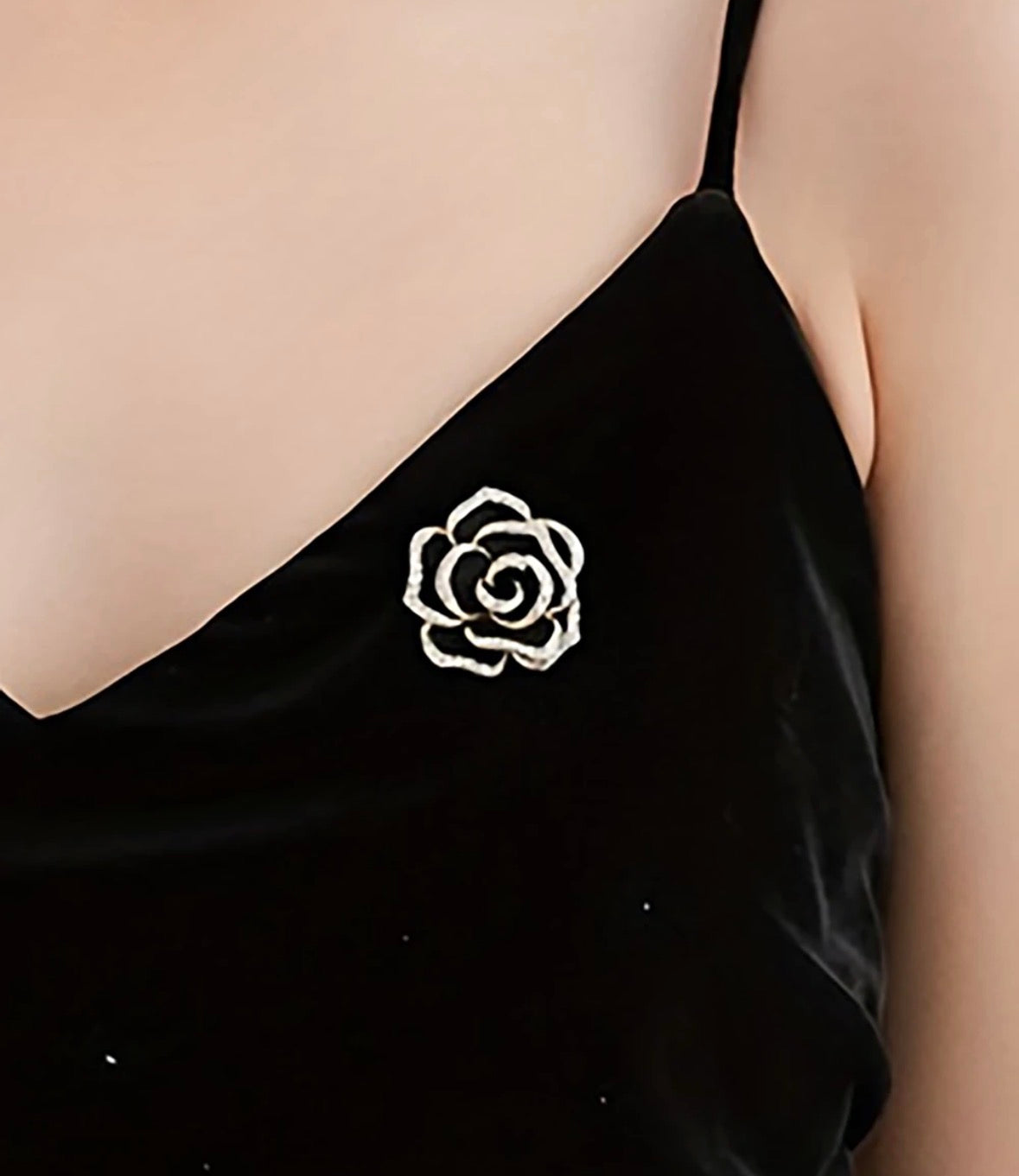 Black Rose Brooch